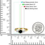 Infinity Round Three Stone Ring Cubic Zirconia 925 Sterling Silver