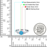 Infinity Round Three Stone Ring Cubic Zirconia 925 Sterling Silver