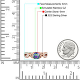 Round Cetlic Trinity Style Cubic Zirconia Ring 925 Sterling Silver