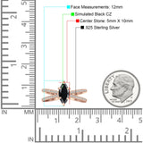 Marquise Split Shank X Ring Cubic Zirconia 925 Sterling Silver