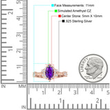 Marquise Halo Beaded Ring Cubic Zirconia 925 Sterling Silver
