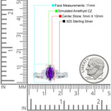 Marquise Halo Beaded Ring Cubic Zirconia 925 Sterling Silver