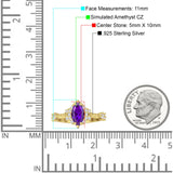 Marquise Halo Beaded Ring Cubic Zirconia 925 Sterling Silver