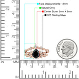 Two Piece Pear Teardrop Bridal Ring