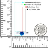 Three Stone Ring Kite Shape Accent Round Cubic Zirconia 925 Sterling Silver