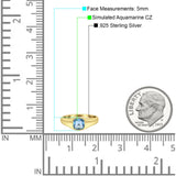 New Signet Wedding Engagement Ring Cushion Cut Simulated Cubic Zirconia Stone 925 Sterling Silver