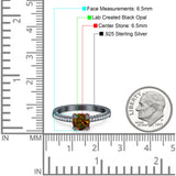 Solitaire Accent Wedding Ring Simulated Cubic Zirconia 925 Sterling Silver