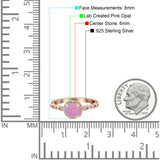 Halo Round Engagement Ring Cubic Zirconia 925 Sterling Silver