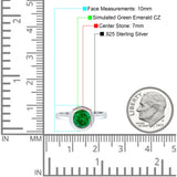 Bezel Set Solitaire Hidden Halo Round Engagement Ring Cubic Zirconia 925 Sterling Silver