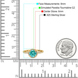 Halo Art Deco Engagement Wedding Bridal Ring Round Simulated Cubic Zirconia 925 Sterling Silver