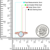 Halo Art Deco Engagement Wedding Bridal Ring Round Simulated Cubic Zirconia 925 Sterling Silver