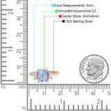 Emerald Cut Art Deco Three Stone Wedding Ring Simulated Cubic Zirconia 925 Sterling Silver