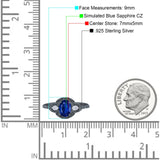Art Deco Oval Vintage Style Bridal Wedding Engagement Ring Simulated Cubic Zirconia 925 Sterling Silver
