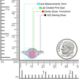 Art Deco Oval Vintage Style Bridal Wedding Engagement Ring Simulated Cubic Zirconia 925 Sterling Silver