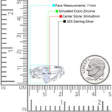 Art Deco Leaves Pear Vintage Style Bridal Wedding Engagement Ring Round Simulated Cubic Zirconia 925 Sterling Silver