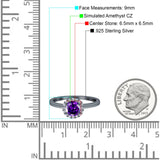 Art Deco Wedding Bridal Ring Halo Round Simulated Cubic Zirconia Stones 925 Sterling Silver