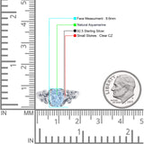 Leaf Style Oval Natural Aquamarine Vintage Engagement Ring