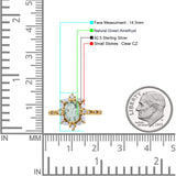 Art Deco Oval Natural Green Amethyst Halo Ballerina Style Engagement Ring
