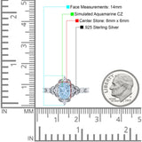 Vintage Inspired Art Deco Oval Engagement Ring Simulated Cubic Zirconia 925 Sterling Silver