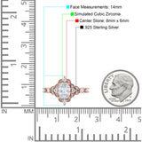 Vintage Inspired Art Deco Oval Engagement Ring Simulated Cubic Zirconia 925 Sterling Silver