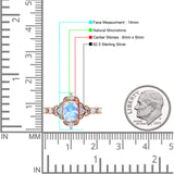 Halo Art Deco Oval Natural Moonstone Engagement Ring