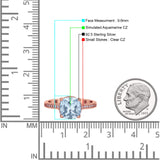 Elegant Hidden Halo Cushion Engagement Ring Cubic Zirconia 925 Sterling Silver