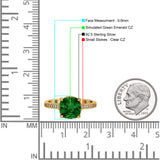 Elegant Hidden Halo Cushion Engagement Ring Cubic Zirconia 925 Sterling Silver