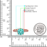 Elegant Hidden Halo Cushion Engagement Ring Cubic Zirconia 925 Sterling Silver