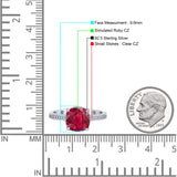 Elegant Hidden Halo Cushion Engagement Ring Cubic Zirconia 925 Sterling Silver