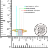 Hidden Halo Twisted Rope Emerald Cut Natural Moonstone Engagement Ring
