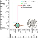 Oval Fashion Lab Created Opal Ring Oxidized 925 Sterling Silver