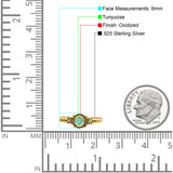 Vintage Style Oval Thumb Ring Statement Fashion Oxidized Lab Created Opal Solid 925 Sterling Silver