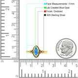 Vintage Style Marquise New Design Thumb Ring Statement Fashion Oxidized Solid 925 Sterling Silver