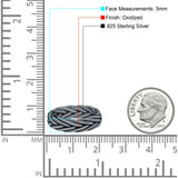 Rounded Braided Ring Oxidized Band Solid 925 Sterling Silver Thumb Ring (5mm)