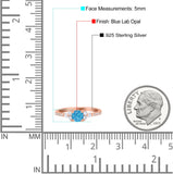 Petite Dainty Thumb Ring Round Lab Created Statement Fashion Ring Solid 925 Sterling Silver