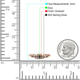 Weave Trinity Celtic Oval Thumb Ring Statement Fashion Oxidized Lab Created Opal 925 Sterling Silver