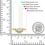 Marquise Art Deco Bridal Wedding Engagement Ring Simulated Cubic Zirconia 925 Sterling Silver