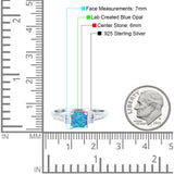 Art Deco Princess Cut Wedding Engagement Bridal Ring Baguette Round Simulated Cubic Zirconia 925 Sterling Silver