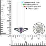 Art Deco Marquise Engagement Ring, Simulated CZ, 925 Silver