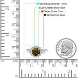 Halo Vintage Engagement Ring Round Simulated Cubic Zirconia 925 Sterling Silver