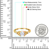 Cushion Celtic Art Deco Engagement Ring Simulated Cubic Zirconia 925 Sterling Silver