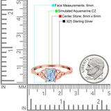 Emerald Cut Engagement Ring Simulated CZ 925 Sterling Silver