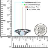 Cushion Cut Celtic Art Deco Wedding Engagement Bridal Ring Round Simulated Cubic Zirconia 925 Sterling Silver