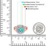 Cushion Cut Art Deco Wedding Ring Simulated Cubic Zirconia 925 Sterling Silver