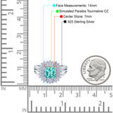 Cushion Cut Art Deco Wedding Ring Simulated Cubic Zirconia 925 Sterling Silver