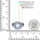 Cushion Cut Art Deco Wedding Ring Simulated Cubic Zirconia 925 Sterling Silver