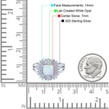 Cushion Cut Art Deco Wedding Ring Simulated Cubic Zirconia 925 Sterling Silver