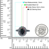 Art Deco Wedding Ring Oval Cut Solid Simulated Cubic Zirconia 925 Sterling Silver