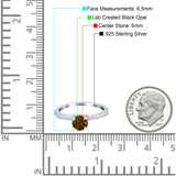 Art Deco Wedding Engagement Ring Simulated Cubic Zirconia Accent Vintage Bridal Ring Round 925 Sterling Silver