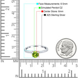 Art Deco Wedding Engagement Ring Simulated Cubic Zirconia Accent Vintage Bridal Ring Round 925 Sterling Silver